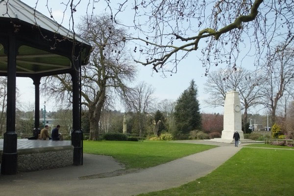 The Victorian bandstand at Brenchley Gardens, Maidstone