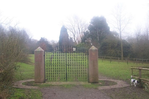 The entrance gates to Cobtree Manor Park