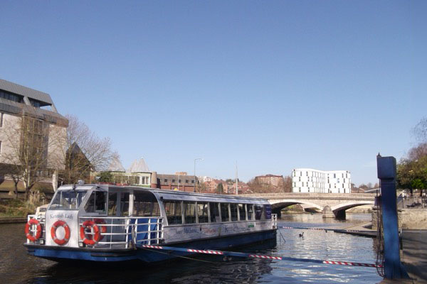 The Kentish Lady river boat on the River Medway at Maidstone