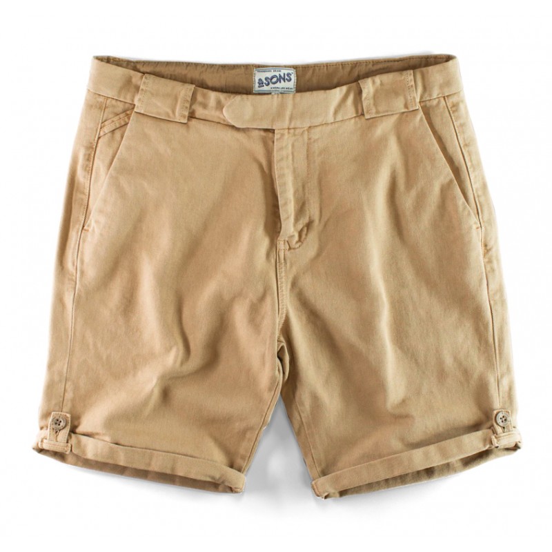 &Sons Virgil Chino Shorts -Tan