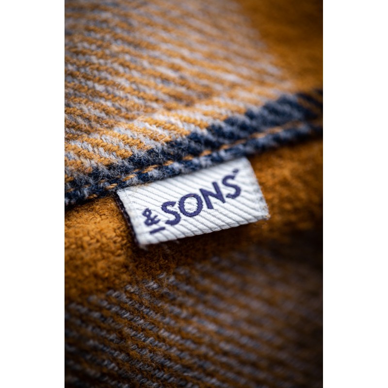 &Sons Big Yukon Flannel Check Shirt - Tan