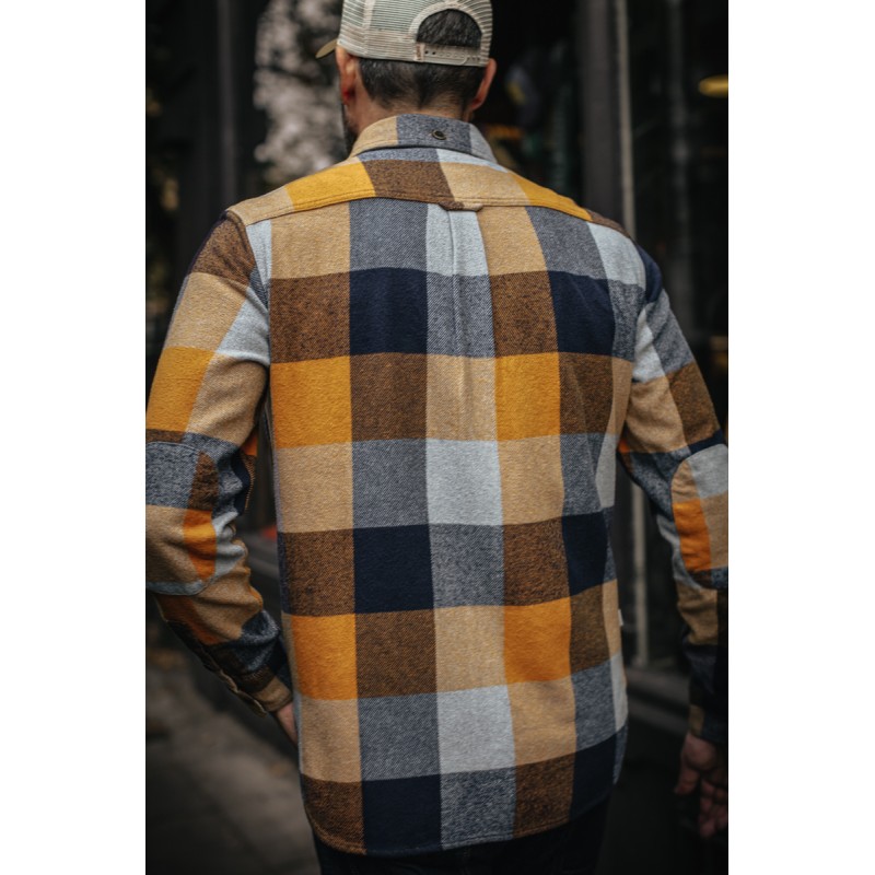 &Sons Big Yukon Flannel Check Shirt - Tan