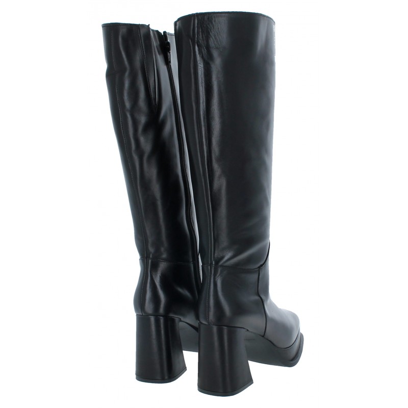 2748 Knee High Boots - Black Leather