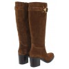 2388 Knee High Boots - Tan Suede