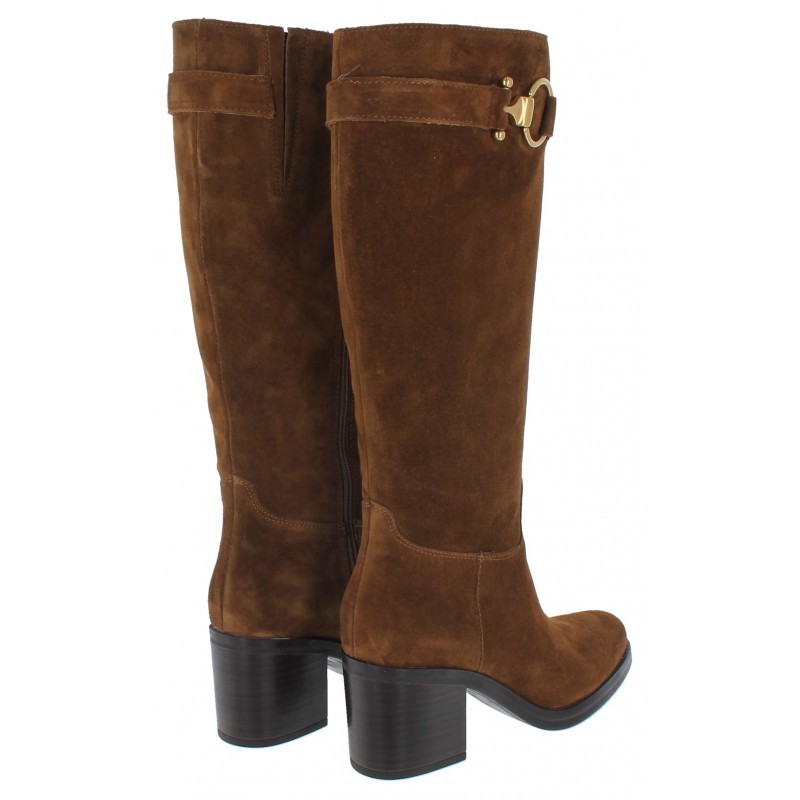 2388 Knee High Boots - Tan Suede