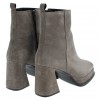 2749 Heeled Ankle Boots - Grey Suede