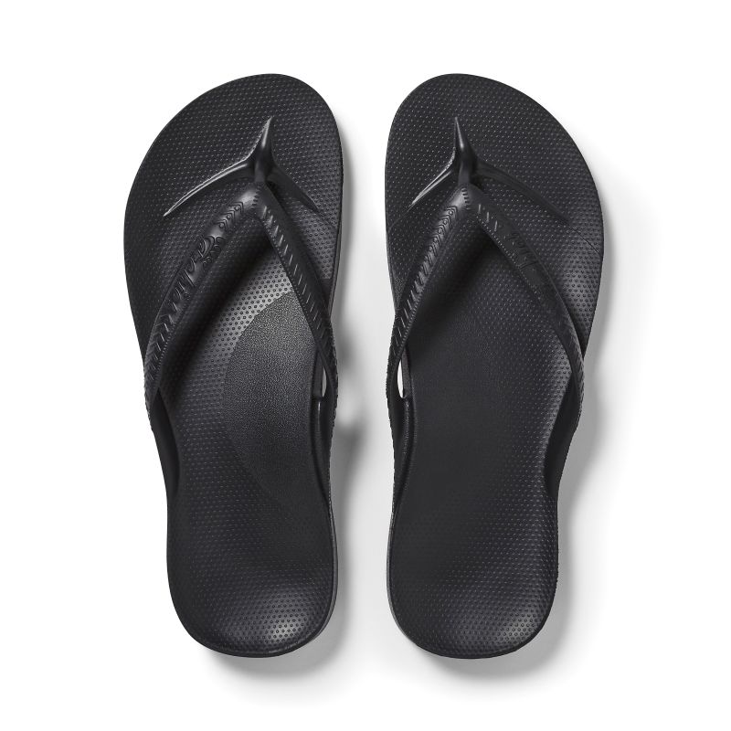 Footwear Classic Arch Support Flip Flop - Black