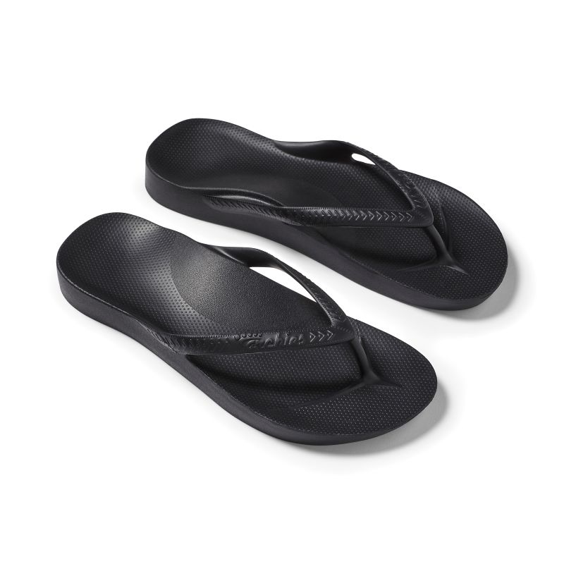Footwear Classic Arch Support Flip Flop - Black