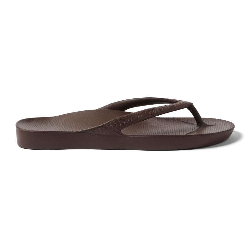 Footwear Classic Arch Support Flip Flop - Brown