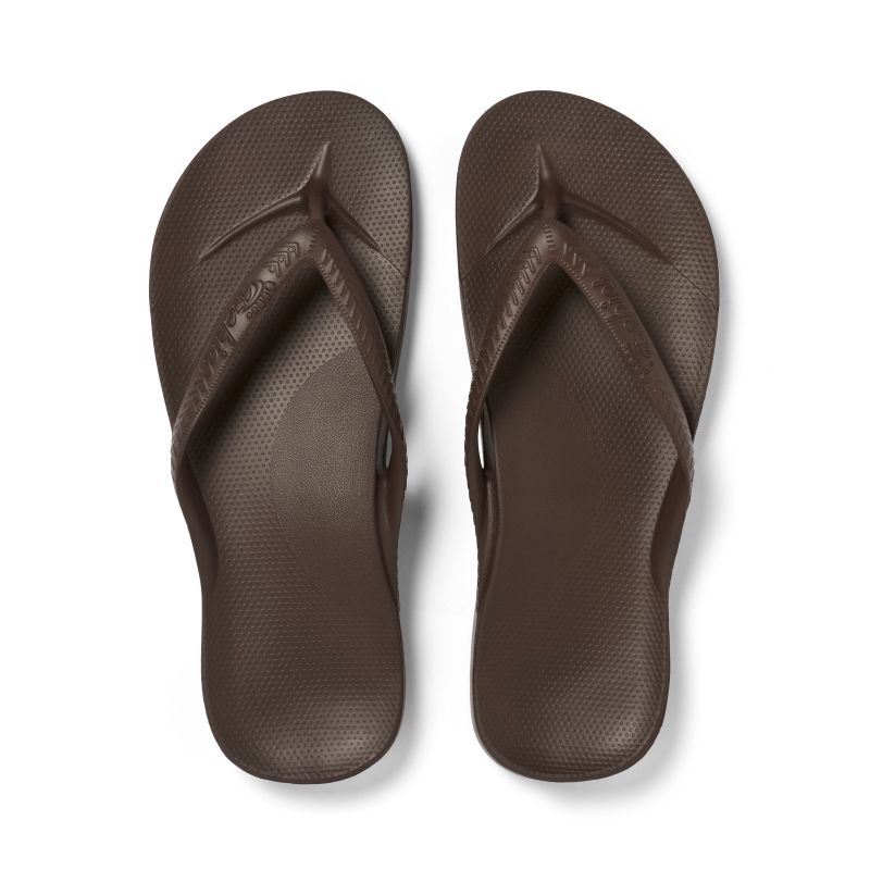 Footwear Classic Arch Support Flip Flop - Brown