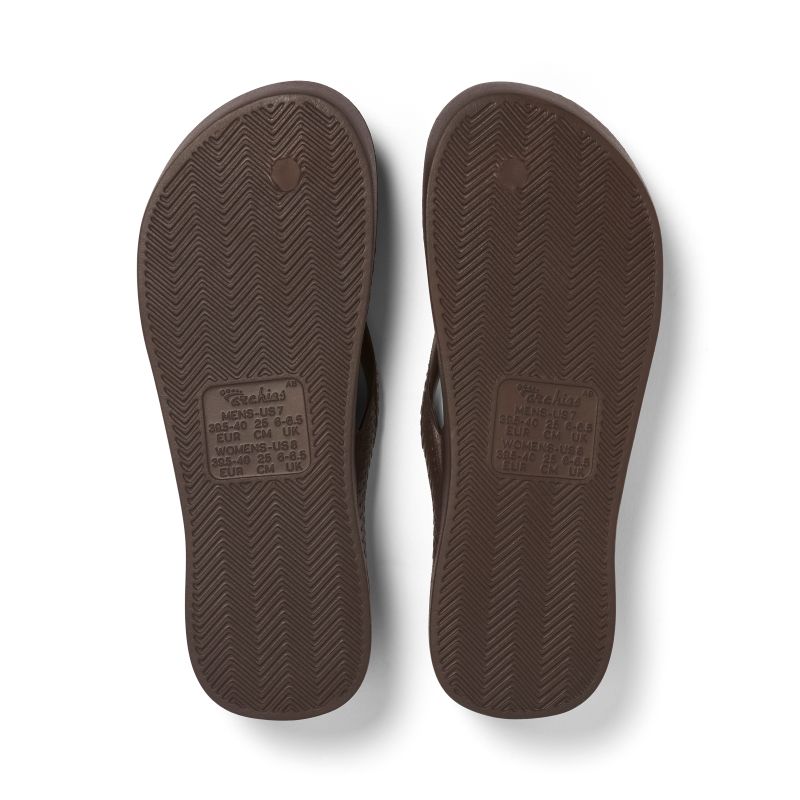 Footwear Classic Arch Support Flip Flop - Brown