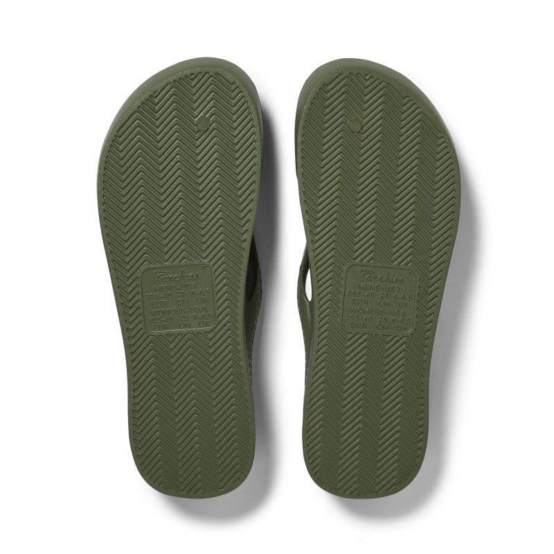 Footwear Classic Arch Support Flip Flop - Olive