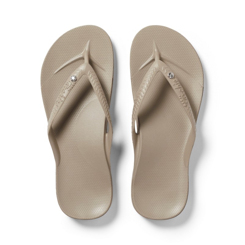 Classic Arch Support Flip Flop - Crystal Taupe