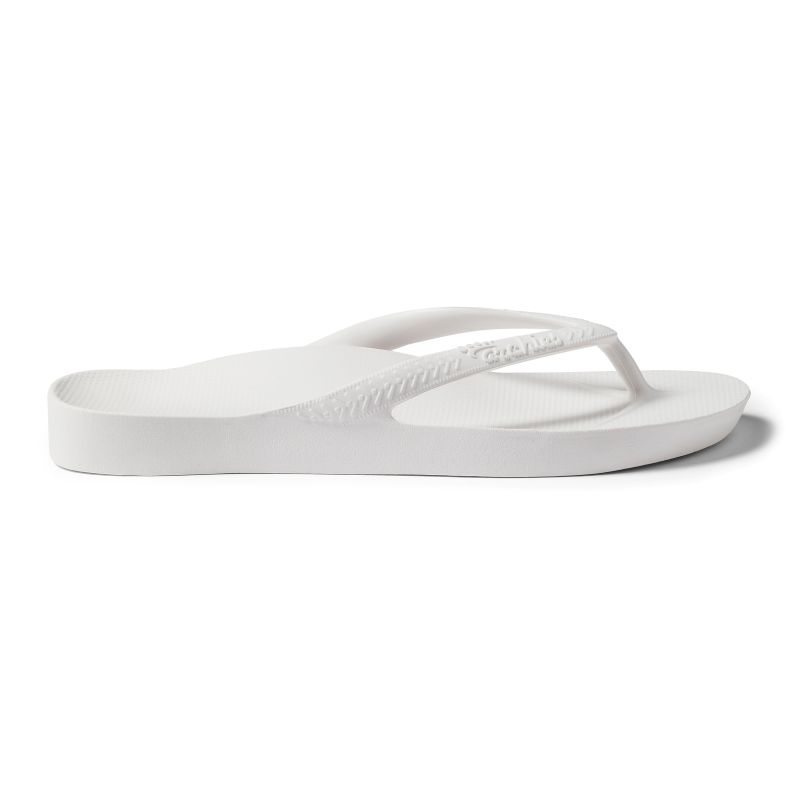 Classic Arch Support Flip Flop - White