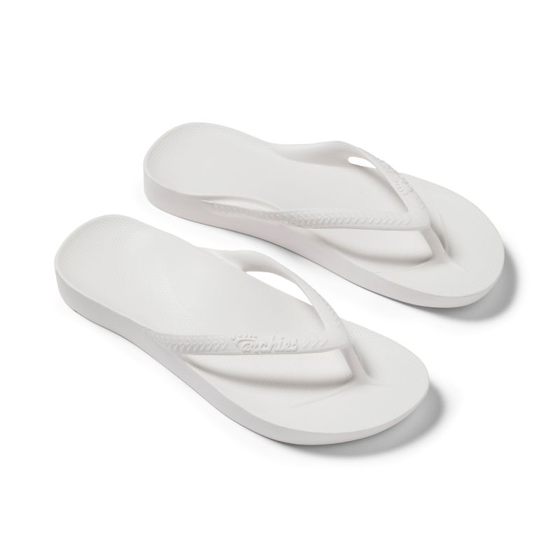 Classic Arch Support Flip Flop - White
