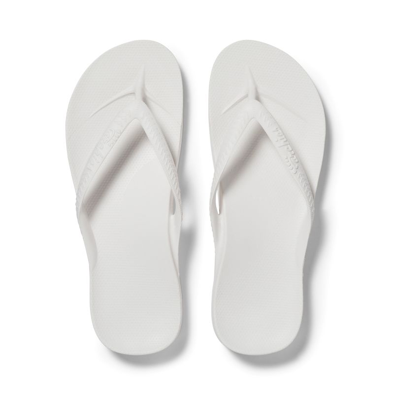 Classic Arch Support Flip Flop - White