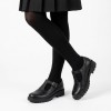 Casey GE J8420E School Shoes - Black Leather
