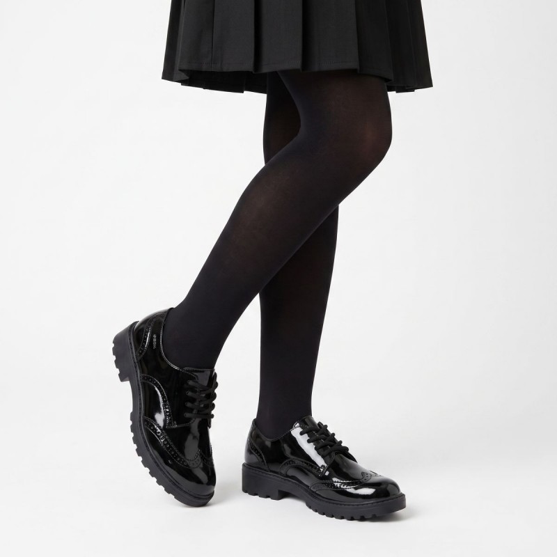 Casey GN J6420N School Shoes - Black Patent Casey GN J6420N School Shoes - Black Patent