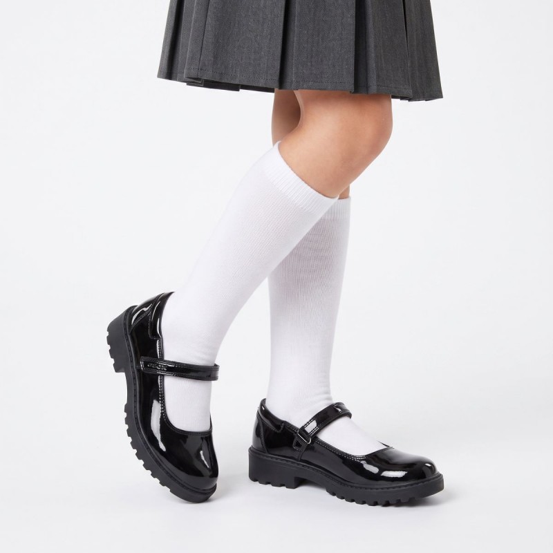 Casey GP J6420P School Shoes - Black Patent