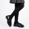 Lauryl Tassel Loafer Shoes - Black Patent