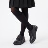 Impact School Shoes - Black Leather
