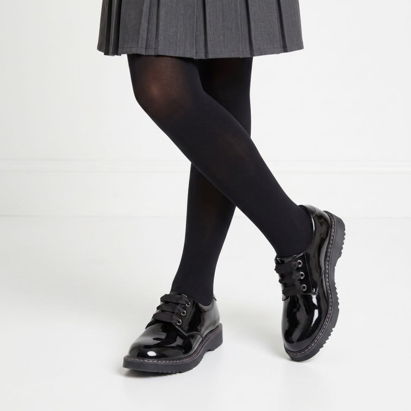Impact School Shoes - Black Patent