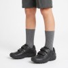 New Savage Boy J841VB School Shoes - Black Leather