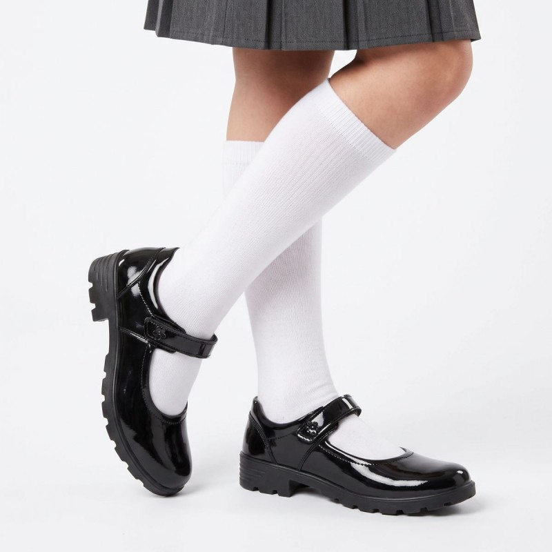 Nora 7200402 School Shoes - Black Patent