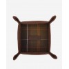 Valet Tray & Card Holder Gift Set MGS0074 - Classic Tartan/Brown