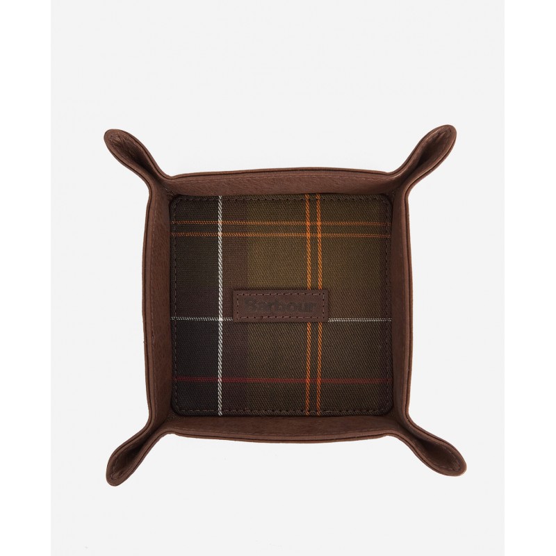 Valet Tray & Card Holder Gift Set MGS0074 - Classic Tartan/Brown