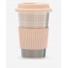 Reuseable Tartan Travel Mug UAC0267 - Pink/Grey Tartan