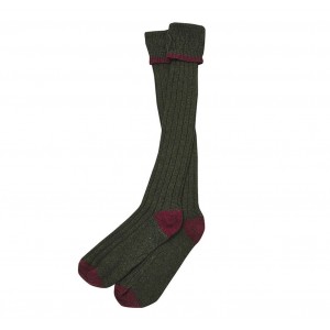 Barbour Contrast Gun Stockings MSO0003 - Olive