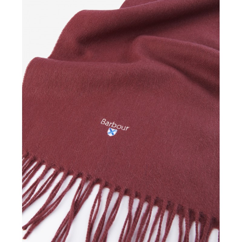 Plain Lambswool Scarf USC0008 - Port Red