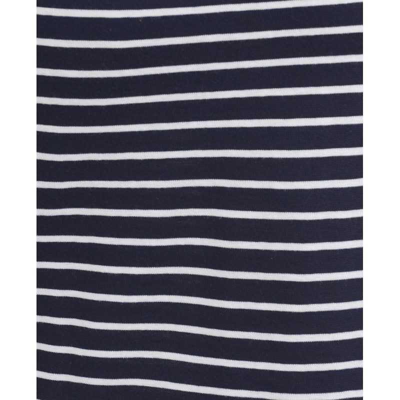 Dalmore Stripe Dress LDR0335 - Navy/White Cotton