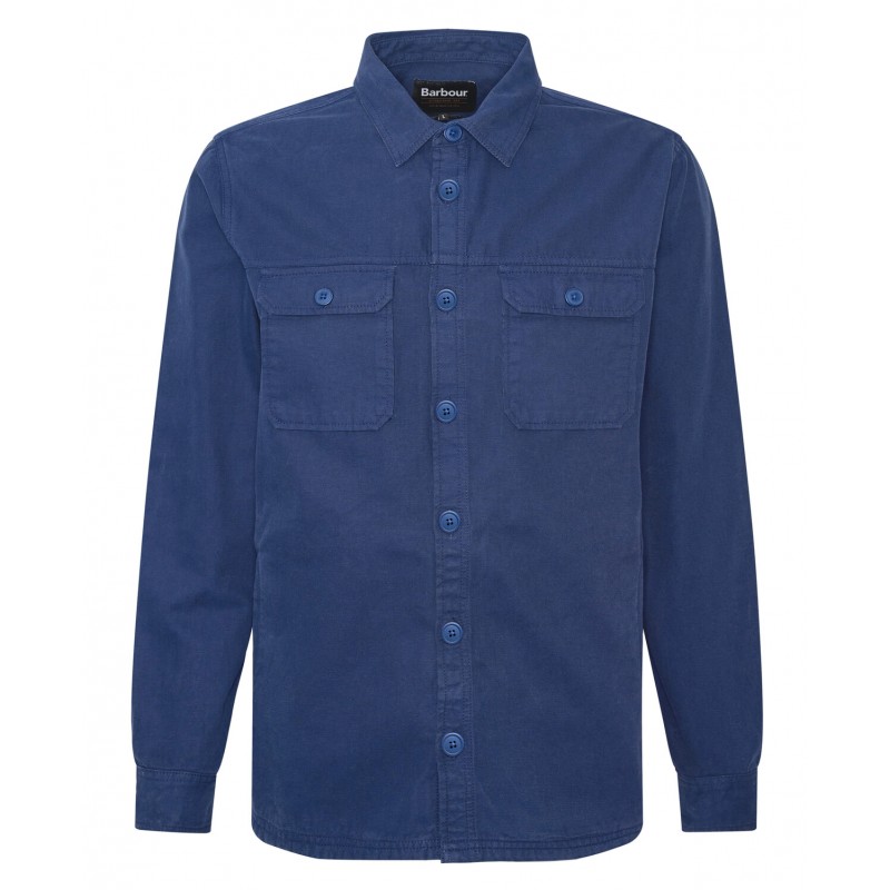 Swindale Overshirt MOS0355 - Blue Cotton