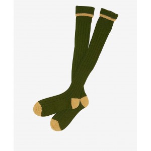 Barbour Contrast Gun Stockings MSO0003 - Olive/Gold