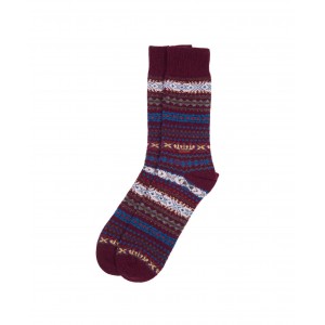 Barbour Boyd Socks MSO0062 - Burgundy