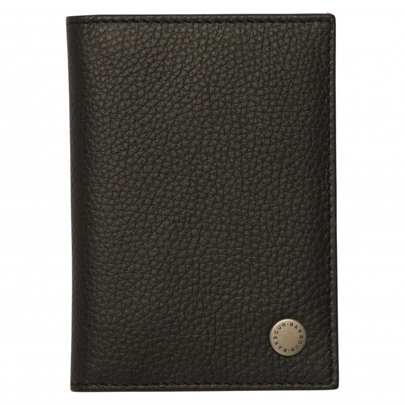 Contrast Leather Billfold Wallet  MLG0045 - Black