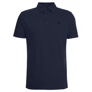 Barbour Drayton Linen Tailored Polo Shirt MML1455 - Navy 