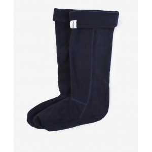 Barbour Fleece Wellington Socks UFA0006 - Navy