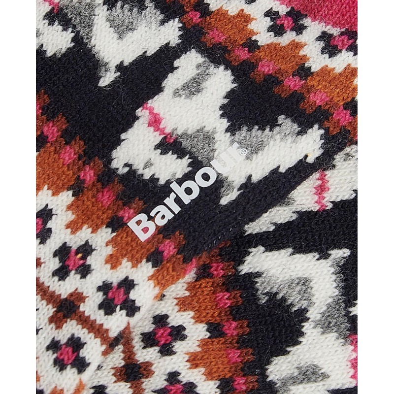 Terrier Fairisle Socks LSO0107 - Pink Textile