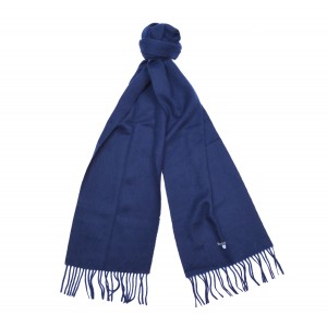 Barbour Plain Lambswool  USC0008 Scarf - Navy