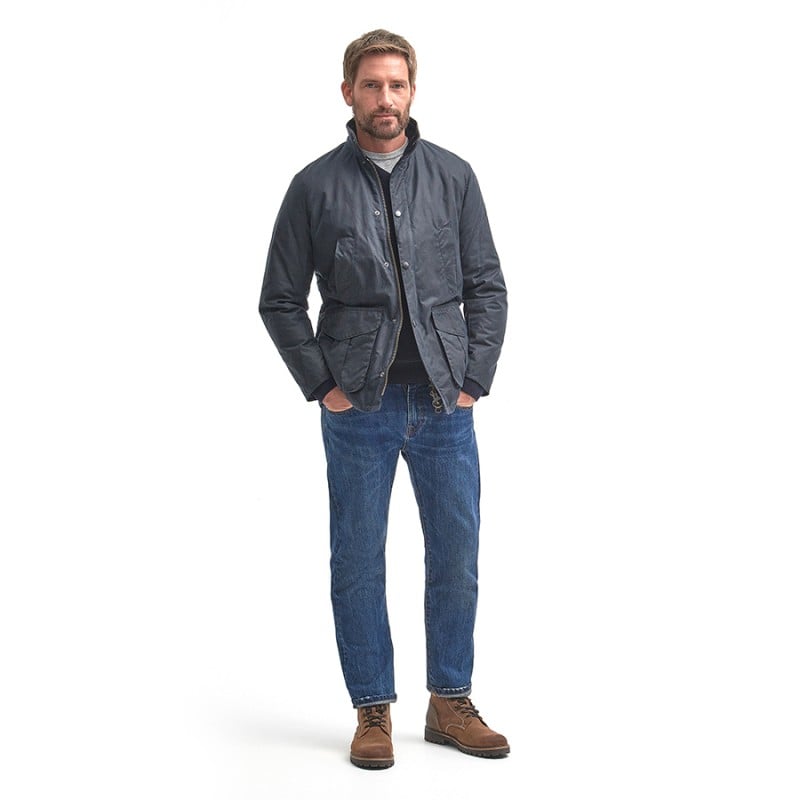 Barbour hereford jacket navy best sale