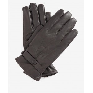 Barbour Burnish Leather Gloves MGL0009 - Dark Brown