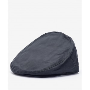 Barbour Wax Flat Cap MHA0003 - Navy 