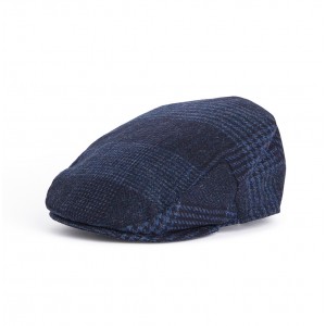 Barbour Deveron Tweed Flat Cap MHA0858 - Navy 