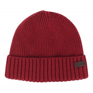 Barbour Carlton Beanie MHA0449 - Red Textile