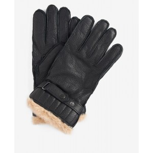 Barbour Leather Utility Gloves MGL0013 - Black Leather