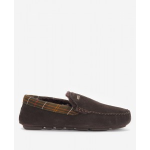 Barbour Monty MSL0001 Slippers - Brown Suede