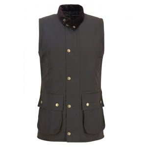 Barbour Westmorland Wax Waistcoat  MWX0723 - Olive